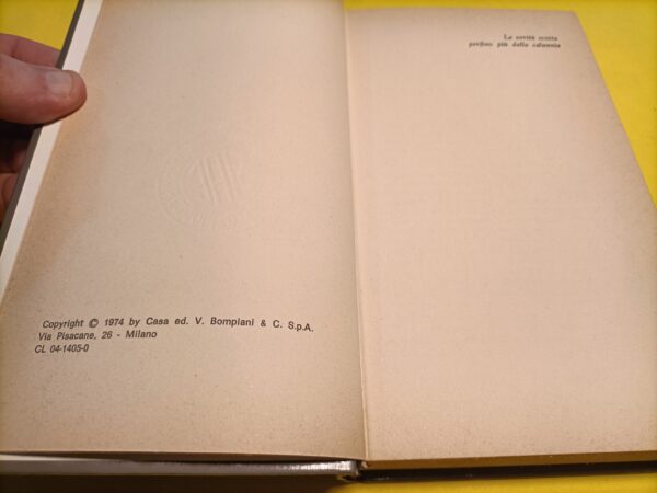 Laudomia Bonanni, Vietato ai minori, Bompiani - 1^ ed. 1974 - immagine 2