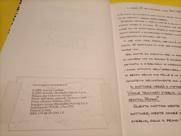 Patrick Carman, Skeleton Creek, Mondadori - 1^ ed. 2010 - immagine 7