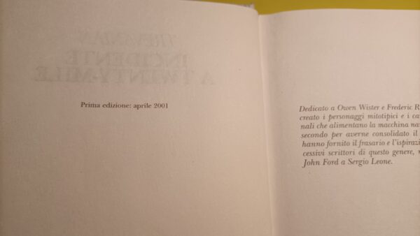 Trevanian, Incidente a Twenty-Miles, Garzanti - 1^ ed. 2001 - immagine 3
