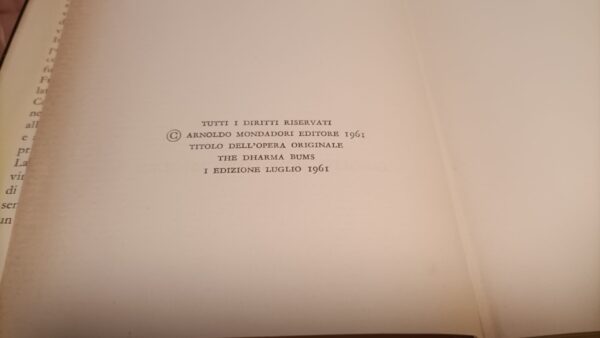 Jack Kerouac, I vagabondi del dharma, Mondadori - 1^ ed. 1961 - immagine 4