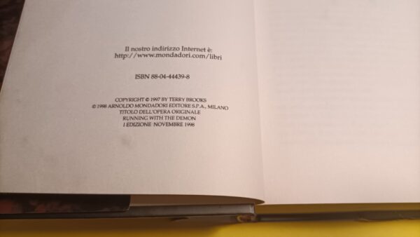 Terry Brooks, Il demone, Mondadori - 1^ ed. 1998 - immagine 2