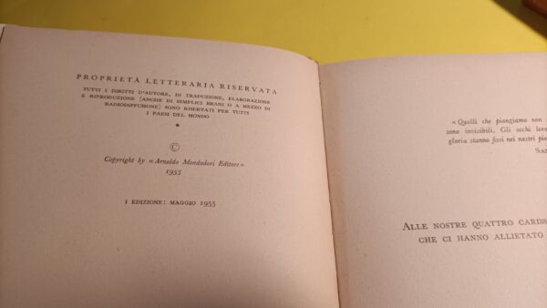 Alcide De Gasperi, Lettere dal carcere, Mondadori - 1^ ed. 1955 - immagine 3