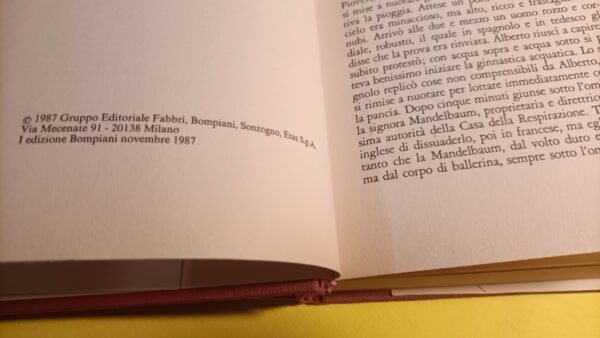 Ottiero Ottieri, Improvvisa la vita, Bompiani - 1^ ed. 1987 - immagine 4