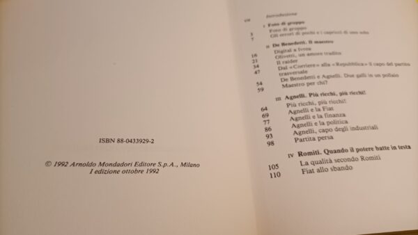 Marco Borsa, Capitani di sventura, Mondadori - 1^ ed. 1992 - immagine 3