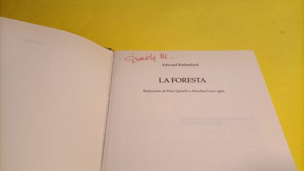 Edward Rutherfurd, La foresta, Mondadori - 1^ ed. 2000 - immagine 4