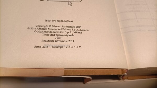 Edward Rutherfurd, Paris, Mondadori ristampa 2015 - immagine 5