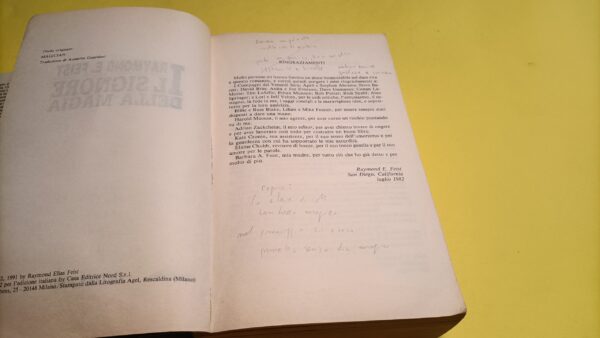 Raymond E. Feist, Il signore della magia, Editrice Nord - immagine 4