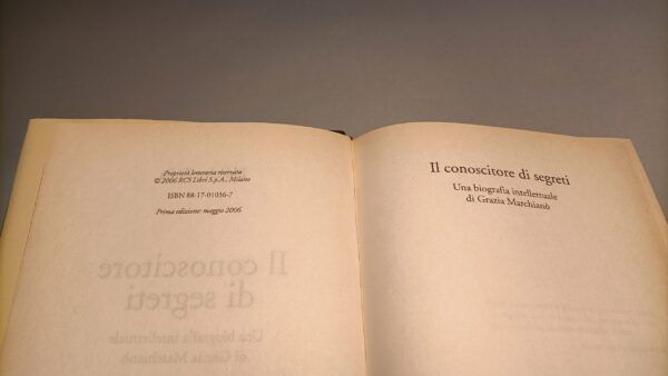 Elémire Zolla, Il conoscitore di segreti, Rizzoli 1a edizione 2006 - immagine 3