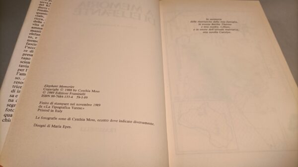 Cynthia Moss, A memoria di elefante, Frassinelli 1a edizione 1989 - immagine 3
