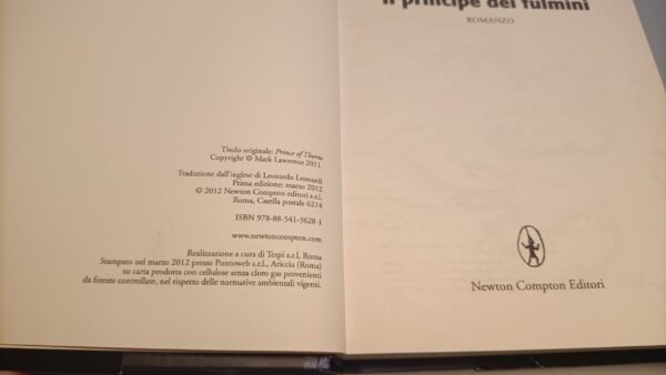 Mark Lawrence, Il principe dei fulmini, Newton Compton 1a edizione 2012 - immagine 7