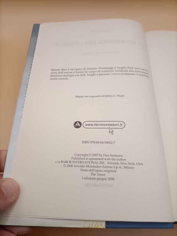 Dan Simmons, La scomparsa dell'Erebus, Mondadori 1a edizione 2008 - immagine 8