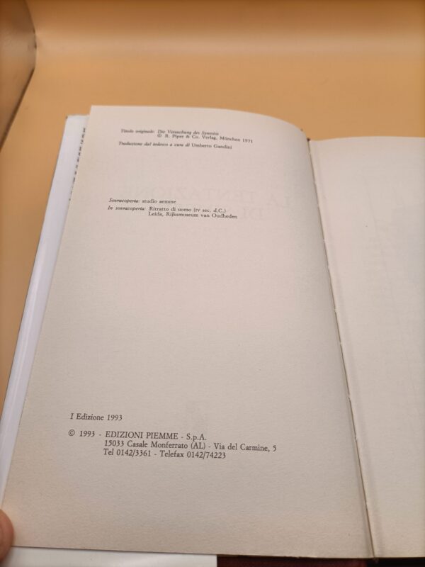 Stefan Andres, La tentazione di Sinesio, Piemme 1a edizione 1993 - immagine 3