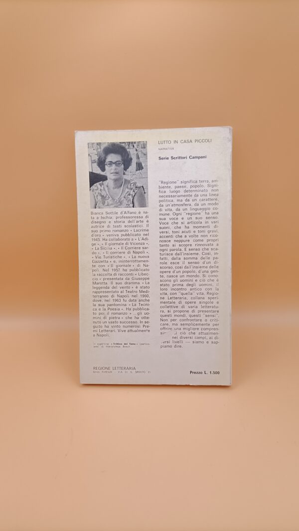 Bianca Sottile d'Alfano, Lutto in casa Piccoli, Regione Letteraria 1969 - immagine 3
