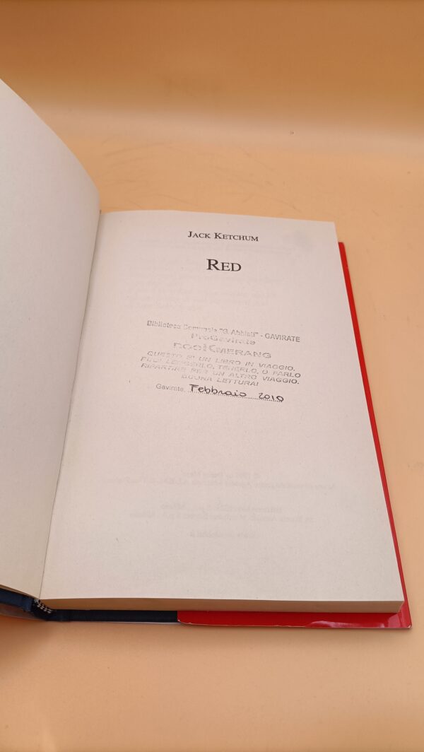 Jack Ketchum, Red, Edizione Mondolibri - immagine 3