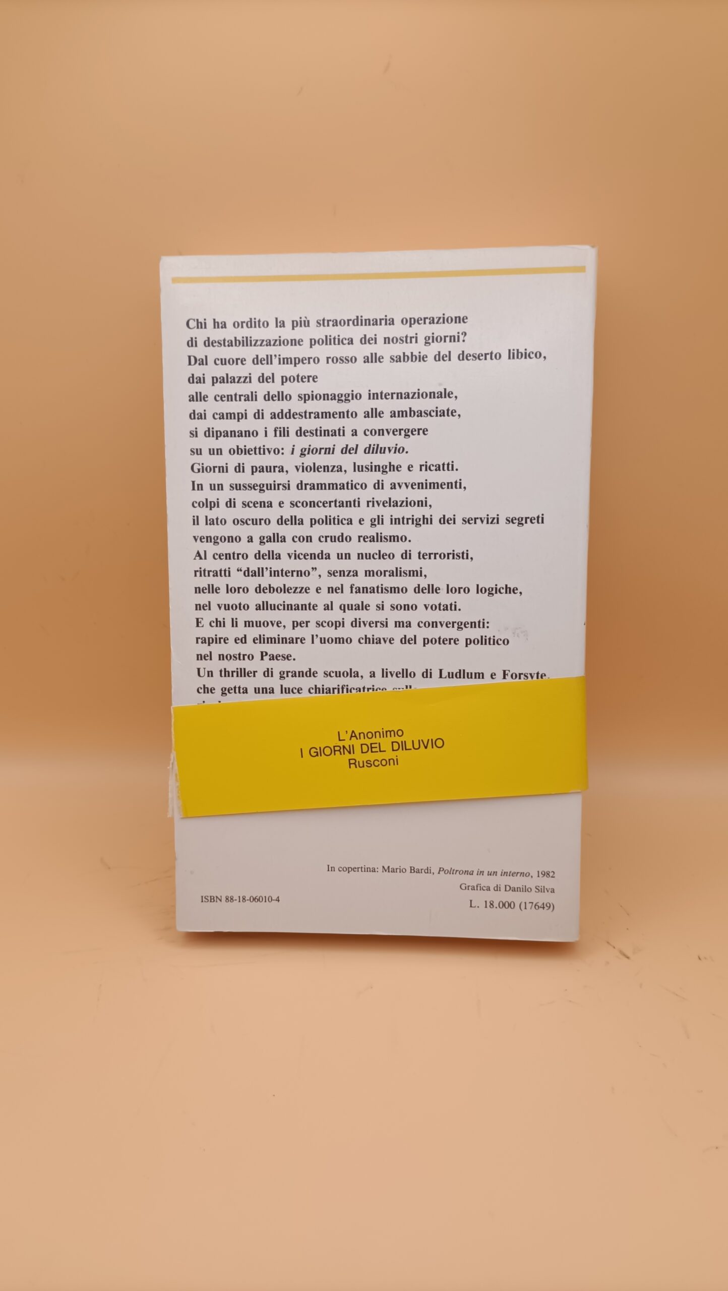 L'Anonimo, I giorni del diluvio, Rusconi 1a edizione 1985 - immagine 6